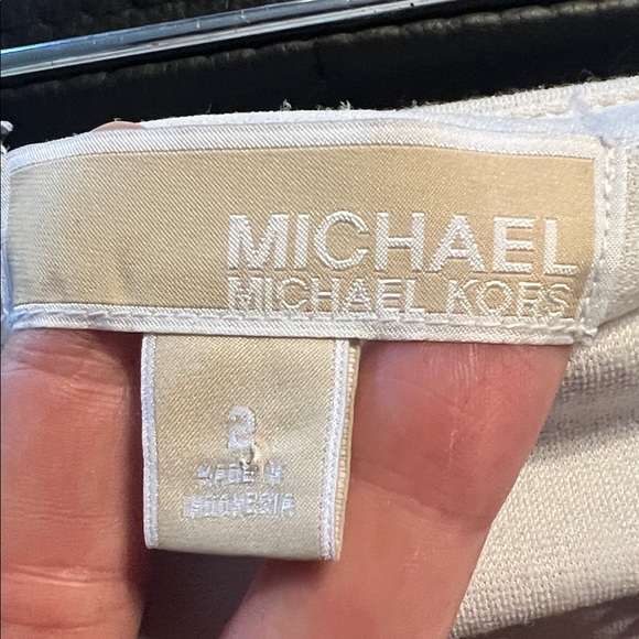 Michael Kors Black and Cream Pencil Skirt - Picture 2 of 4